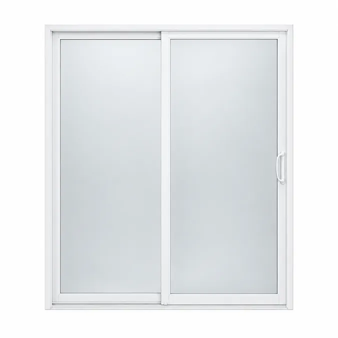 White sliding patio door product view