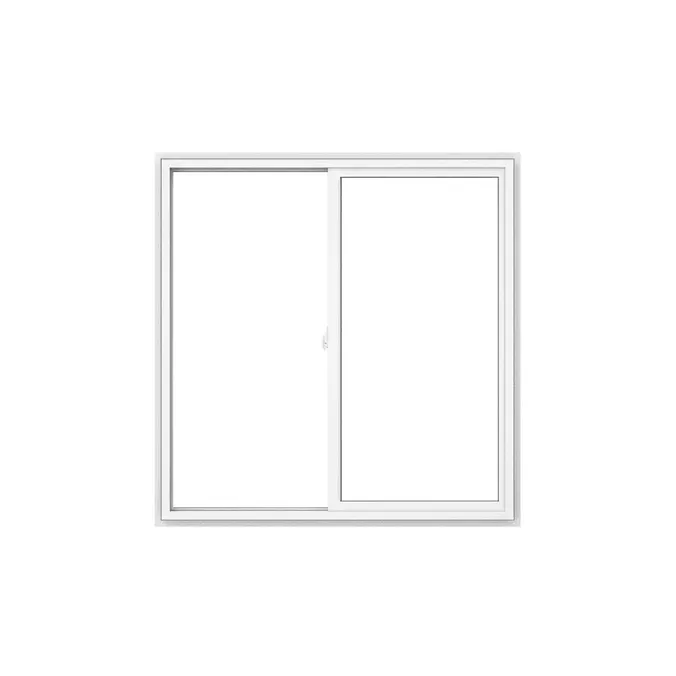 White horizontal sliding window product view